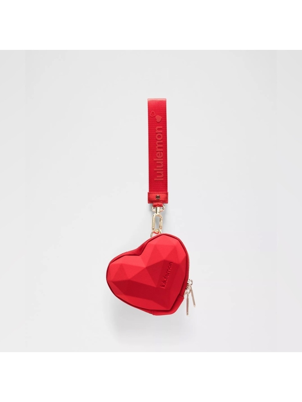 165 🆕❤️ Lululemon Heart Wristlet - Oxford Red